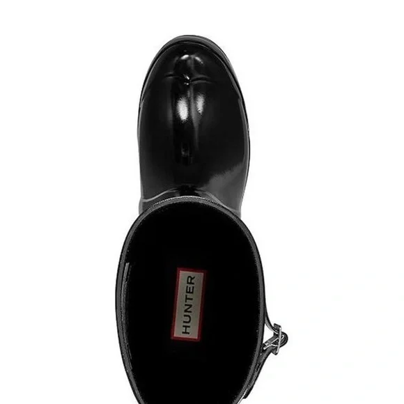 Hunter Glossy Black Tall Boots - Picture 3 of 5